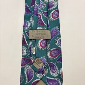 Vintage Robert Talbott Estate Italian Silk Tie Paisley Purple Green NWT $50